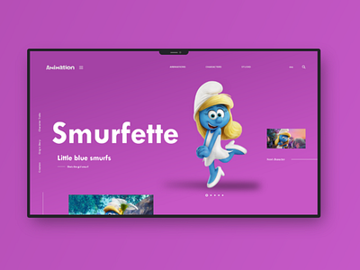 ANIMATION STUDIO animation concept design illustration landing layout ui ux vector web