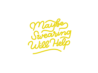 Maybe Swearing Will Help // GLITTER & BOLD