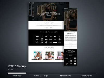 Zooz Group Website design ui ux web