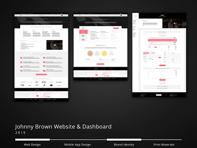 Johnny Brown Website and Admin Dashboard