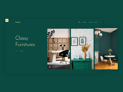 Furnish adobe xd design furniture furniture store landing page ui uiux web design