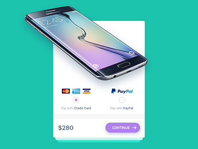 Galaxy S6 Egde - Payment concept electronic flat design material music app playlist ui app ui mobile uiux ux design vietnam