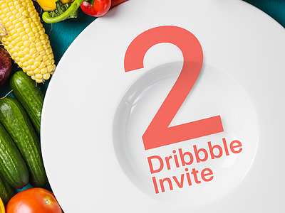 2 Dribbble Invite 2 invite dribbble invite flat design gunno icon app invite material music app uiux uiux app web design weeds brand
