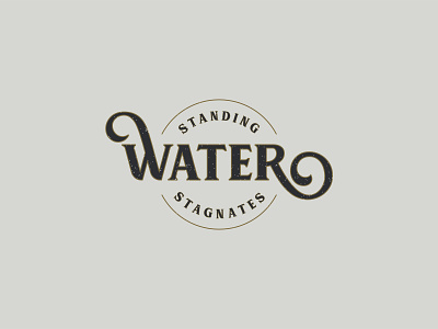 Standing Water Stagnates illustrator vector