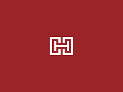 Hibbing Community College block letter branding h industrial logo mark vector