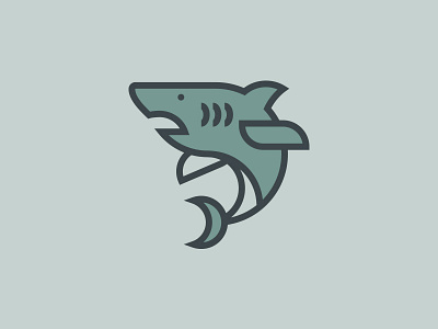 Shark icon illustrator logo shark vector