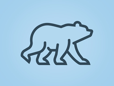Oso bear icon illustration logo oso thick lines ursa vector