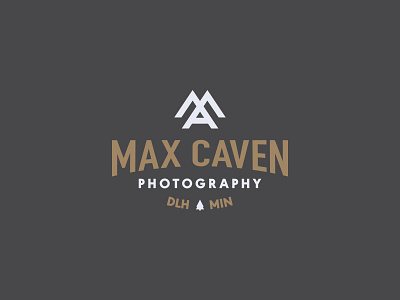 Max Caven Photography badge icon illustration logo monogram vector
