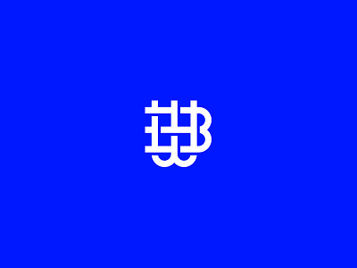 BW Monogram identity illustrator logo mark monogram thick lines vector