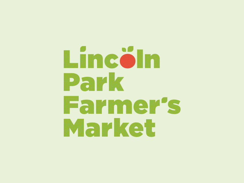 Lincoln Park Farmer's Market farmers market fruit logo mark vector vegetable