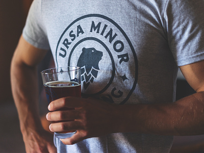 Ursa Minor Brewing badge beer branding brewery identity logo mark vector
