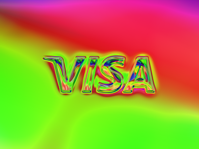 Chromium Visa. 3d abstract art artwork branding design digital graphic design illu illustration logo visa