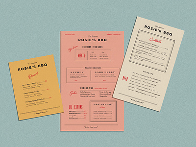 Menu Layouts 1