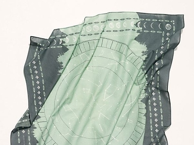 Stargazer Bandana for Free People apparel design illustration pattern print print design textile design textile print