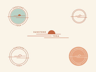 Brand Marks for Sunstone Yoga brand identity branding design graphic design logo typography