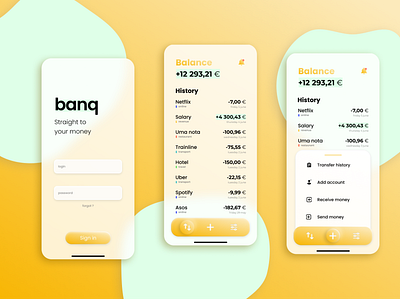 Mobile Banking App app mobile banking app product design ui design