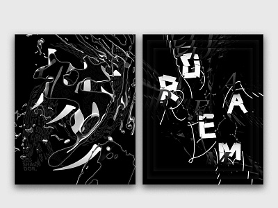 Dream · 梦 design dream poster print typogaphy