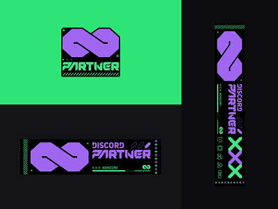 Discord Partner design graphic infinity partner print type