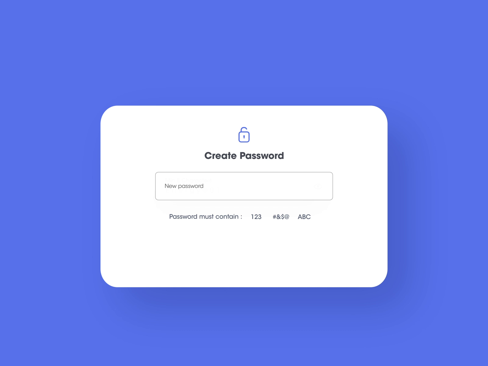 Create password Micro-Interaction by KisHore on Dribbble