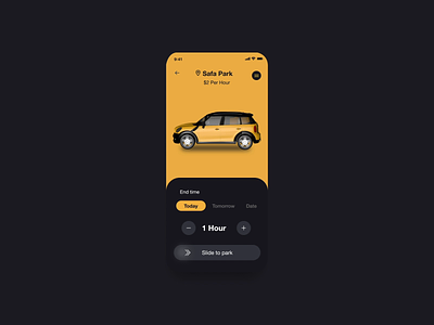Car Parking finder app animation app ui