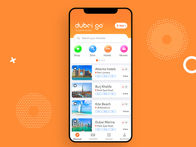 Dubai Go app ui ux