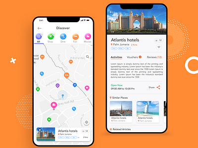 Dubai Go Discover app design ui ux