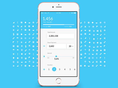 Mortgage Calculator concept app ui ux