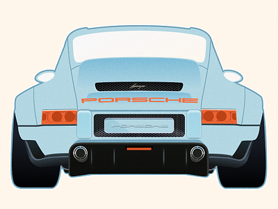 porsche 911 911 car illustration porsche singer vector
