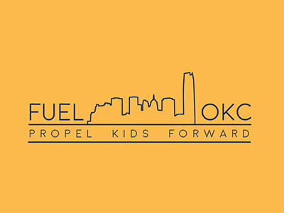 Fuel OKC branding education logo oklahoma print print design