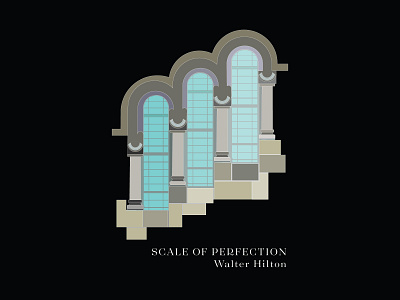 Scale of Perfection books castle classic design devotional illustration vector windows