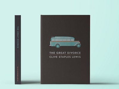 The Great Divorce Cover book bus c.s. lewis cover illustration theology vector