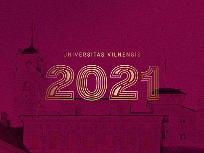 Happy 2021 2021 brand design happy new year identity lithuania nye typography university vector