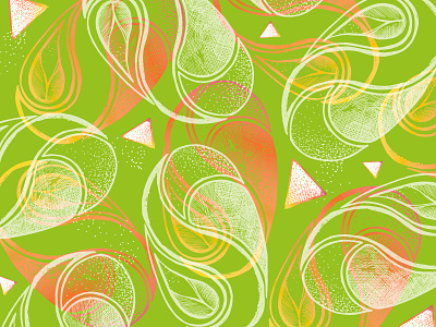 Summer Burst Pattern bright fresh fruit fruity gradient handmade pattern refreshing summer texture vector