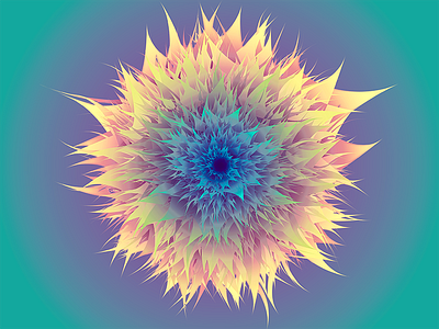 Experimental vector flower blend experiment fantasy flower fun gradient illustrator mandala pucker and bloat roughen star vector