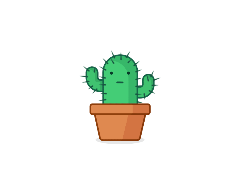 Cactus animation cacti cactus cute kkwj plant sneeze snot sting