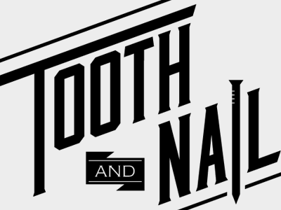 Tooth Nail typography