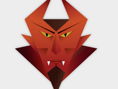 Devil devil geometric illustration