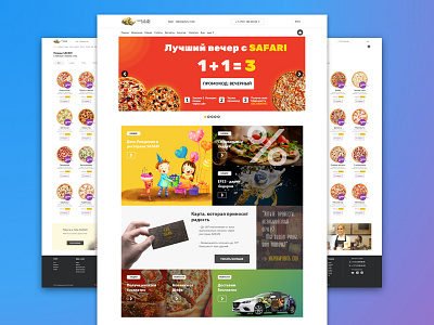 Safari Restaurant webdesign