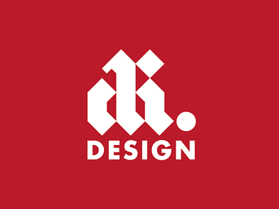 AK designs blackletter brand branding logodesign personalbrand typenerd