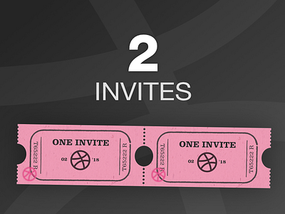 2X Dribbble Invites (update: gone out)