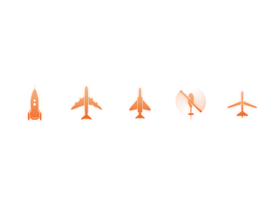 Identifiable Flying Objects airplanes icons