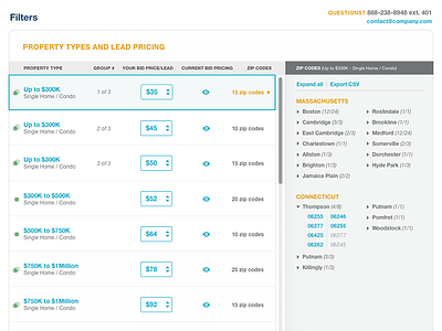 Lead Generation Filter Management v4