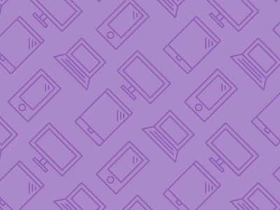 Desktop / mobile / tablet pattern icons line art pattern purple responsive screens vector