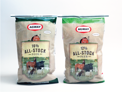 Agway All-Stock Feed packaging
