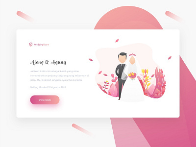 Wedding Services debut dribbble landing page shot ui ux web wedding design