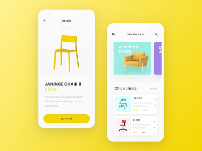 Furniture Store App app ecommerce furniture shot ui ux