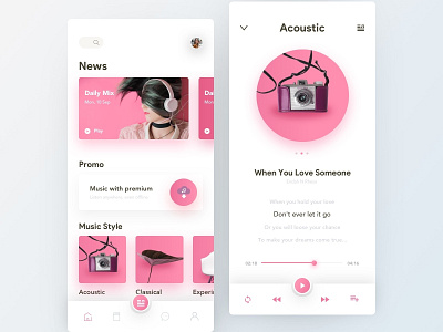 Music application app music music album music app song song lyrics ui ux