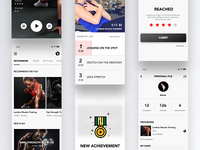 Fitness Guidance App app coach fitness guidance ui