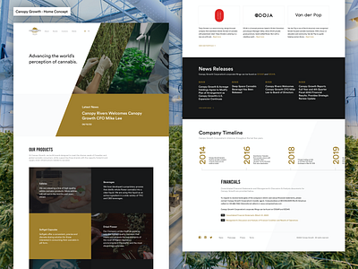Cannabis Landing Page Design