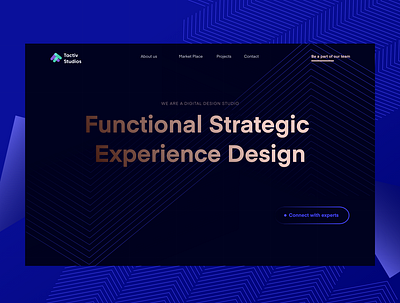 tactiv site design app clean design landing page minimal ui ux web web design website